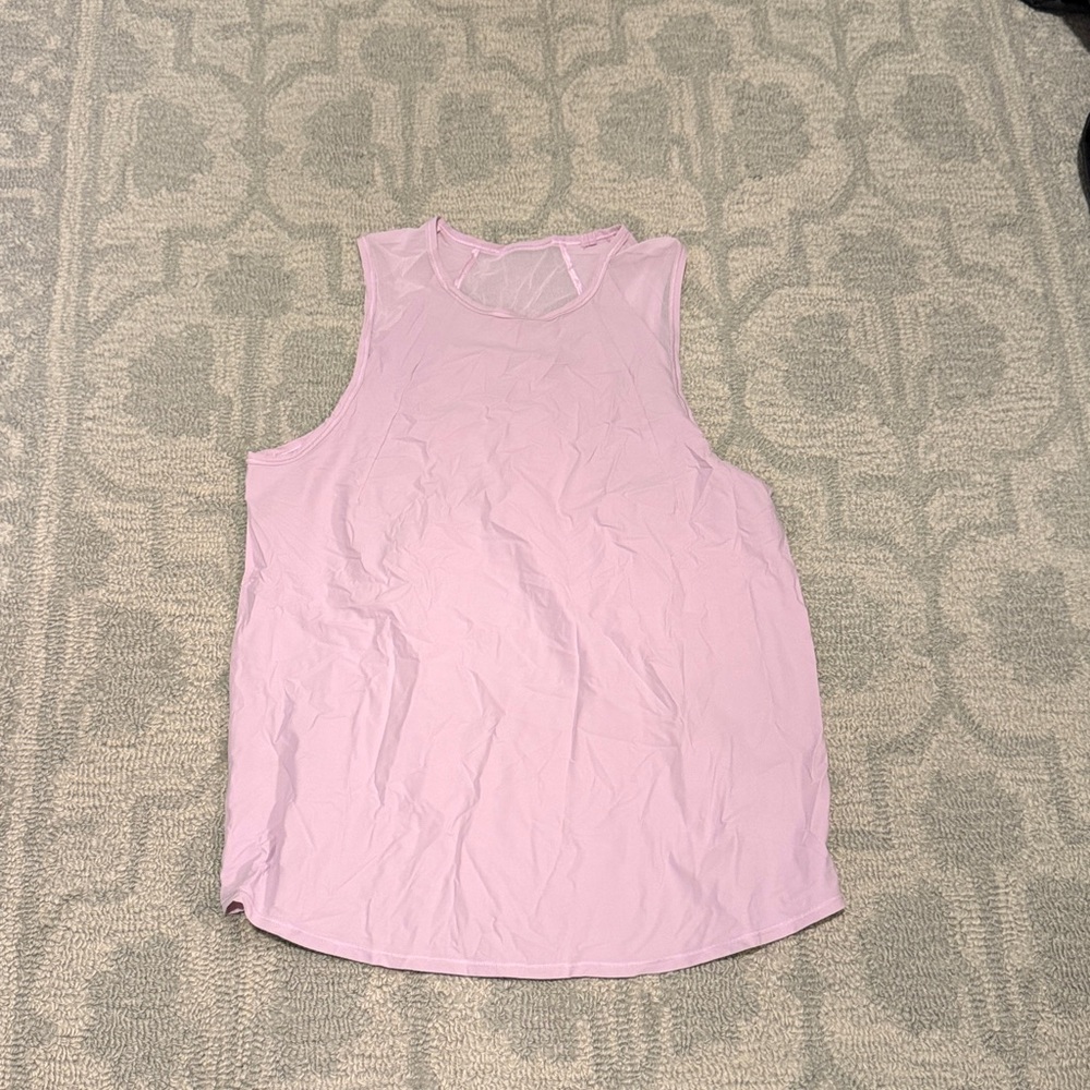 EUC Lululemon sculpt tank - light pink